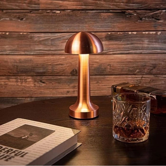 Şarjlı Masa Lambası, Dimmerli, 3 Kademeli Işık Modu, Restoran İçin