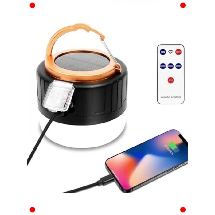 Şarjlı Solar Kamp Feneri