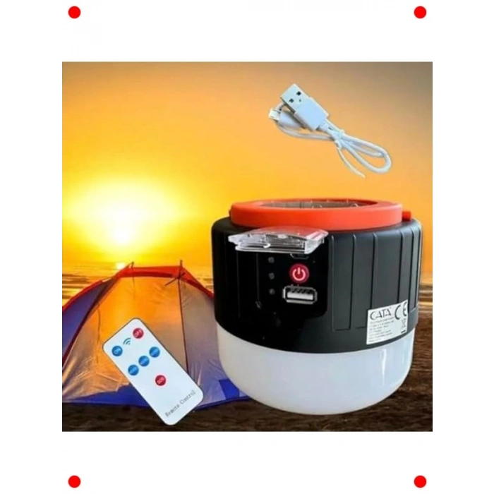 Şarjlı Solar Kamp Feneri