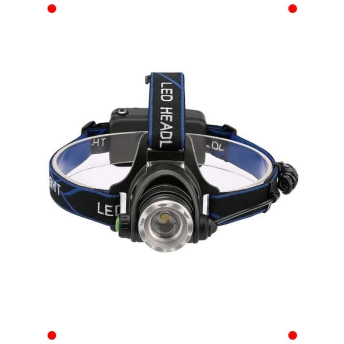 Şarjlı Zoomlu LED Kafa Feneri, Outdoor, 300 Lümen