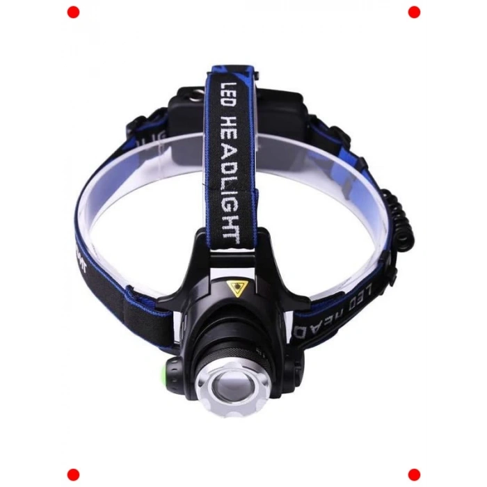 Şarjlı Zoomlu LED Kafa Feneri, Outdoor, 300 Lümen