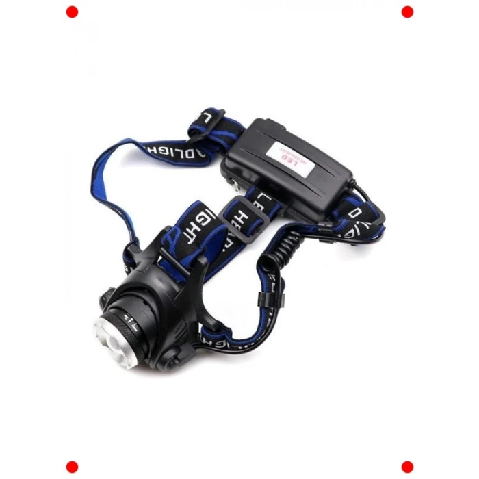 Şarjlı Zoomlu LED Kafa Feneri - 300 Lümen