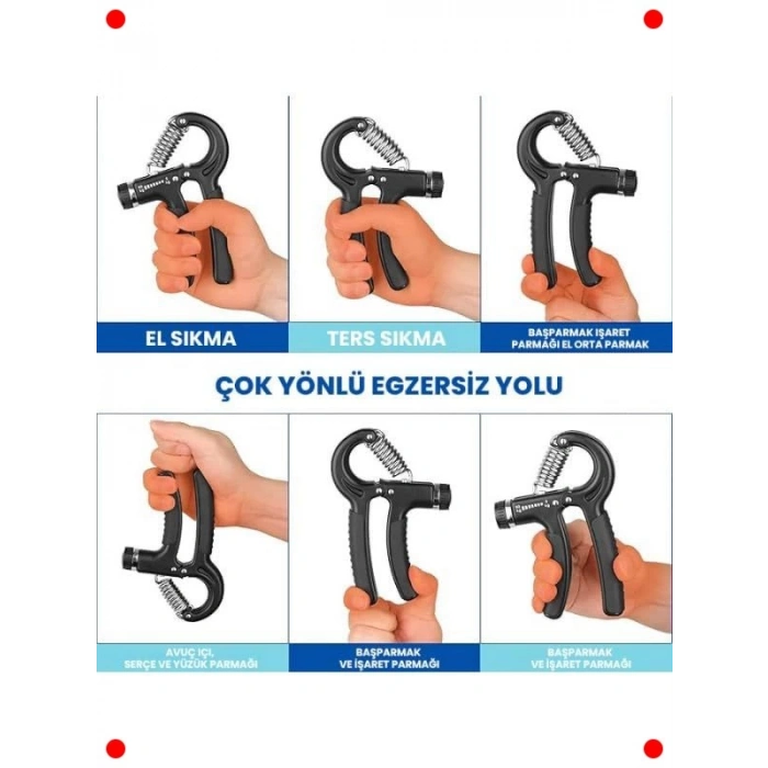 Sayaçlı El ve Bilek Güçlendirici Yay - Egzersiz Aleti