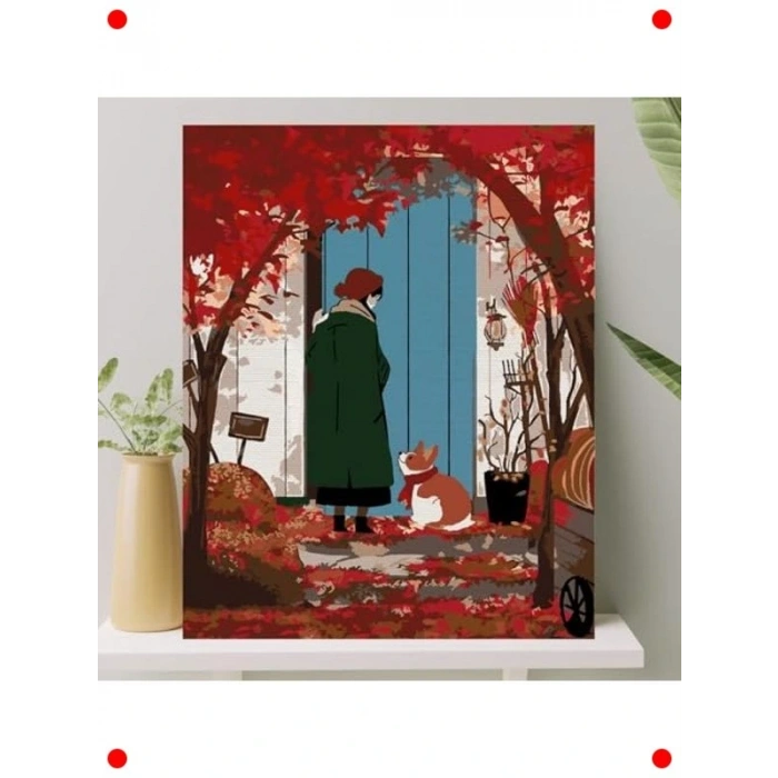 Sayılarla Boyama Seti, Sonbahar Temalı 40x50 CM