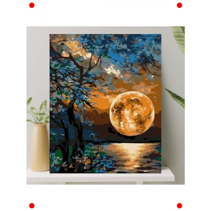 Sayılarla Boyama Tuval Seti 40x50 cm - Fırça ve Boya Dahil