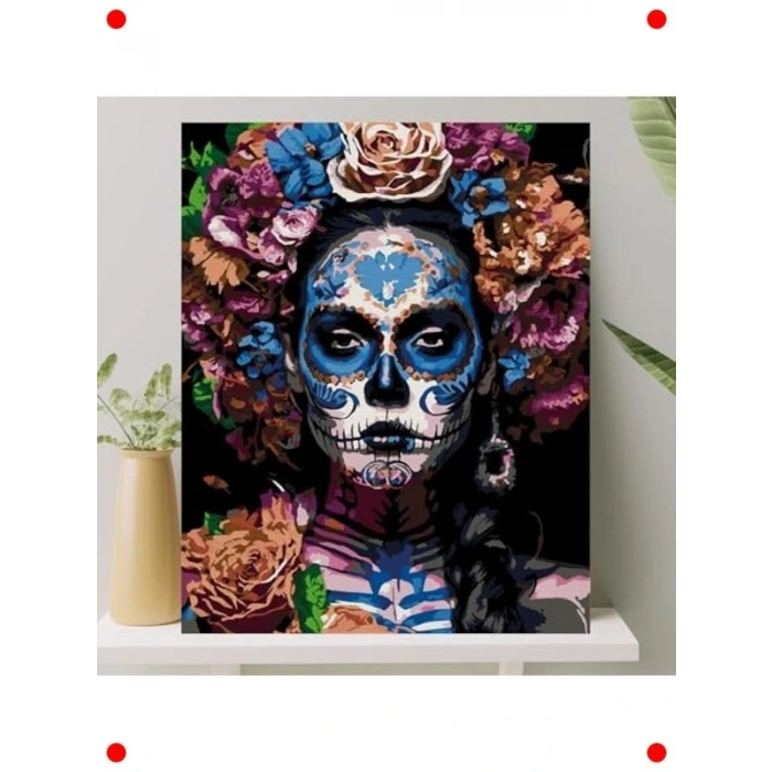 Sayılarla Boyama Tuval Seti, 40x50 cm - Ölüler Günü