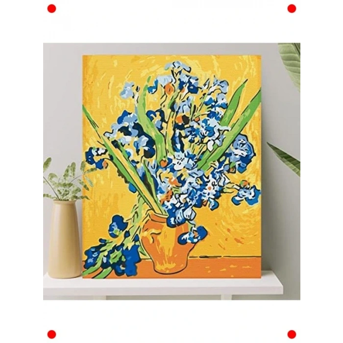 Sayılarla Boyama Tuval Seti, Süsen, 40x50 cm