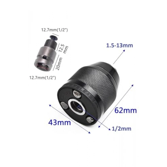 SDS-Max metal mandren ve adaptör seti