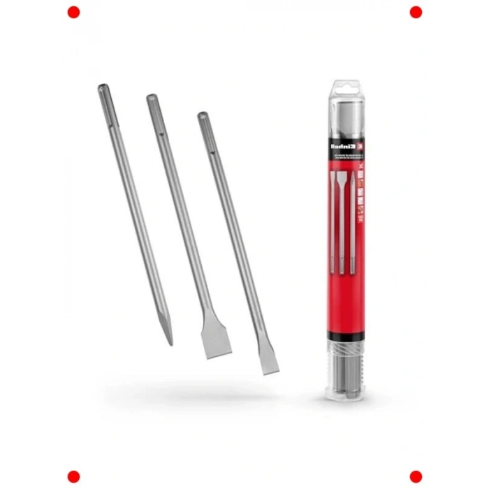 SDS  Murç Seti, 3 Parça (Sivri, Düz, Spatula)