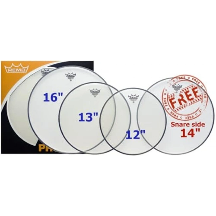 Şeffaf 14 inç Hazy Deri Seti, 10-12-14 inç