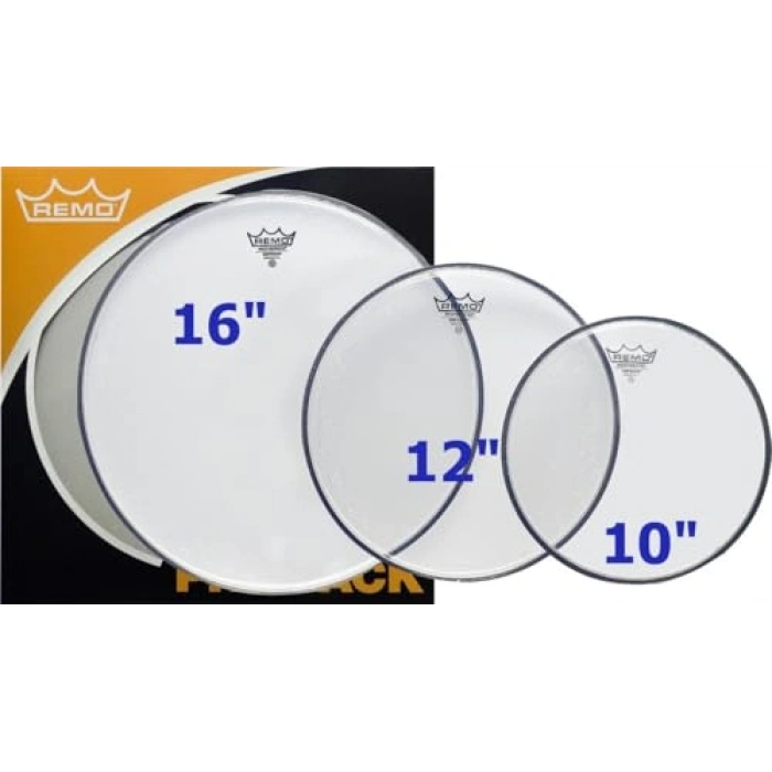 Şeffaf 14 inç Hazy Deri Seti, 10-12-14 inç