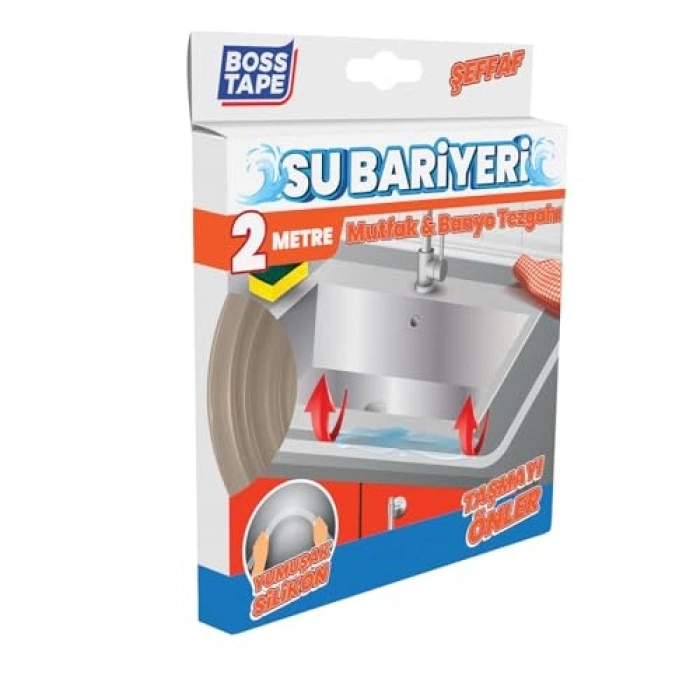 Şeffaf 2 metre uzunluğunda tehlike bariyer bandı