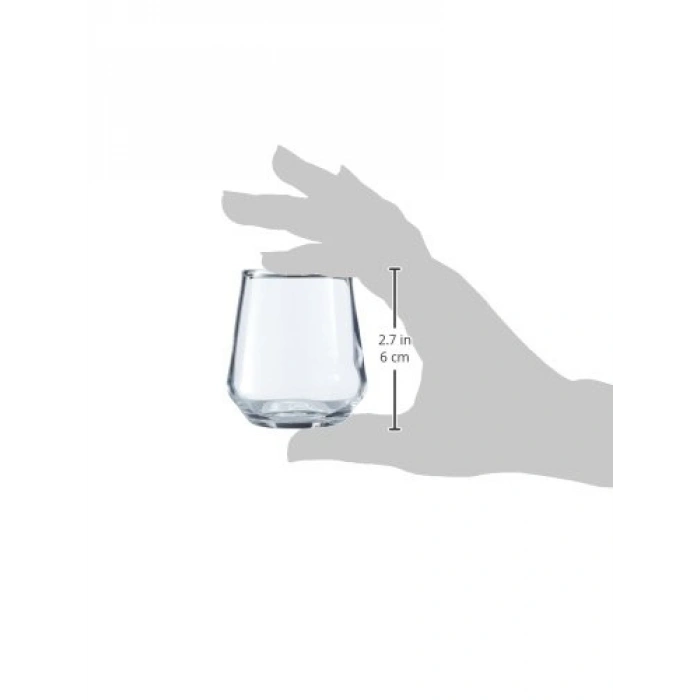 Şeffaf 6lı Kahve Yanı Su Bardağı Seti, Modern Tasarım