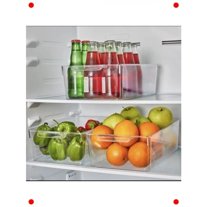 Şeffaf Buzdolabı/Kiler Düzenleyici Kutu XL