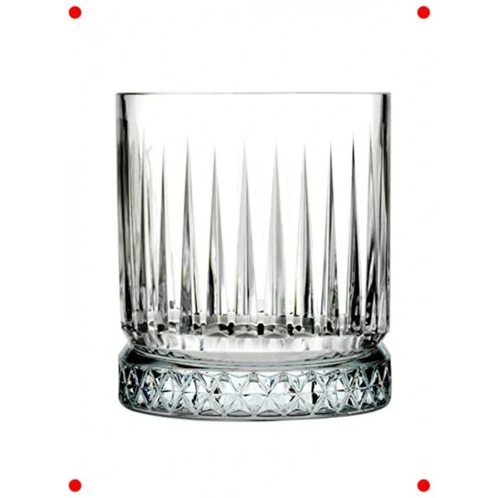 Şeffaf Cam Viski Bardağı Seti, 4 Parça, 355 Cc