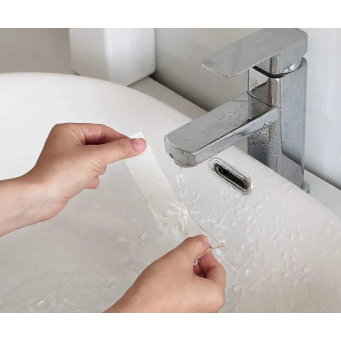 Şeffaf Çift Taraflı Bant, Yıkanabilir, 3 m x 3 cm x 2 mm