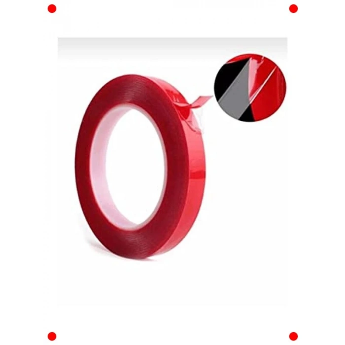 Şeffaf Çift Taraflı Montaj Bandı 10mm x 5m