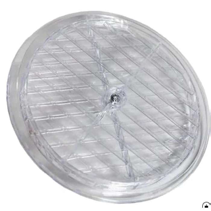 Şeffaf Doğal Havalandırma Cam Menfezi - 18 cm Çapında