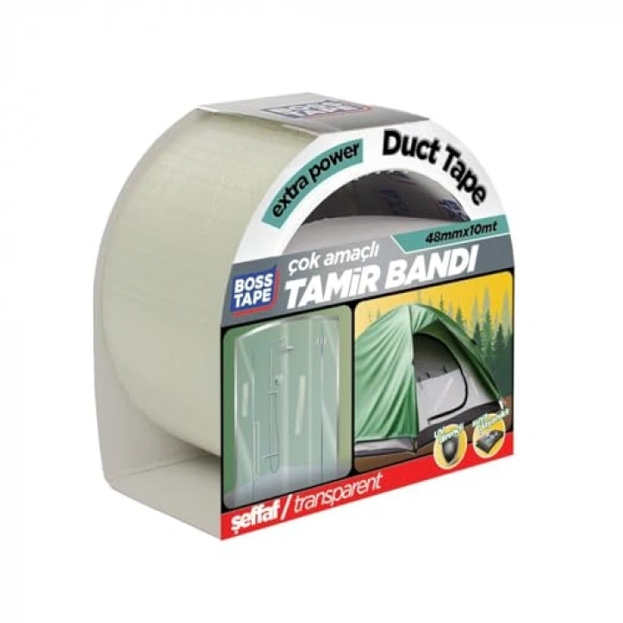 Şeffaf Duct Onarım Bandı, 48 mm x 10 m
