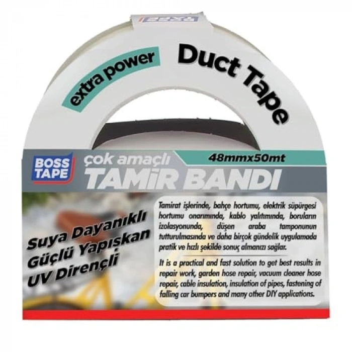 Seffaf Duct Onarim Bandi, 48 mm x 50 m, Seffaf