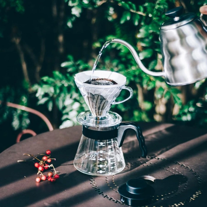 Şeffaf Kahve Demleme Seti, Hario V60