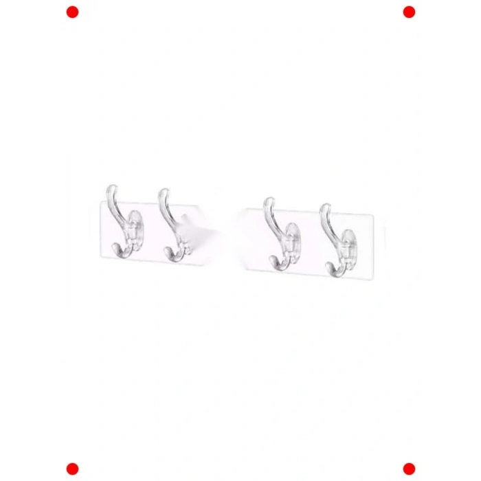 Şeffaf Kendinden Yapışkanlı Askı (5 Adet)