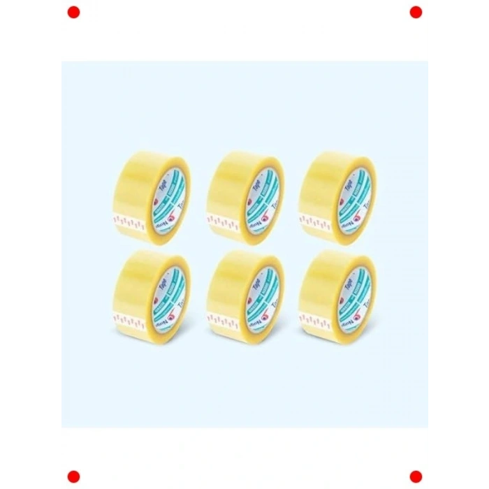 Şeffaf Koli Bandı Seti - 45mm x 100mt (6 Adet)