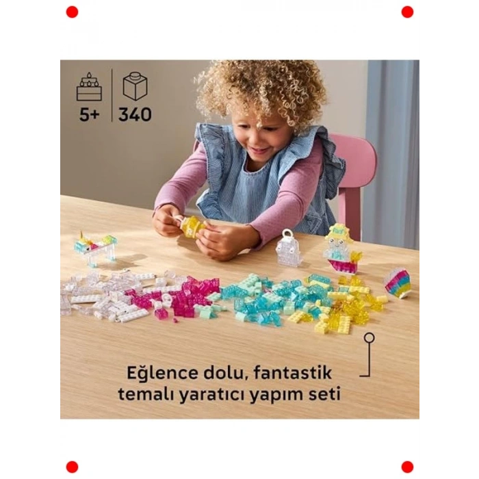 Şeffaf Kutulu Yaratıcı Yapım Seti - 340 Parça