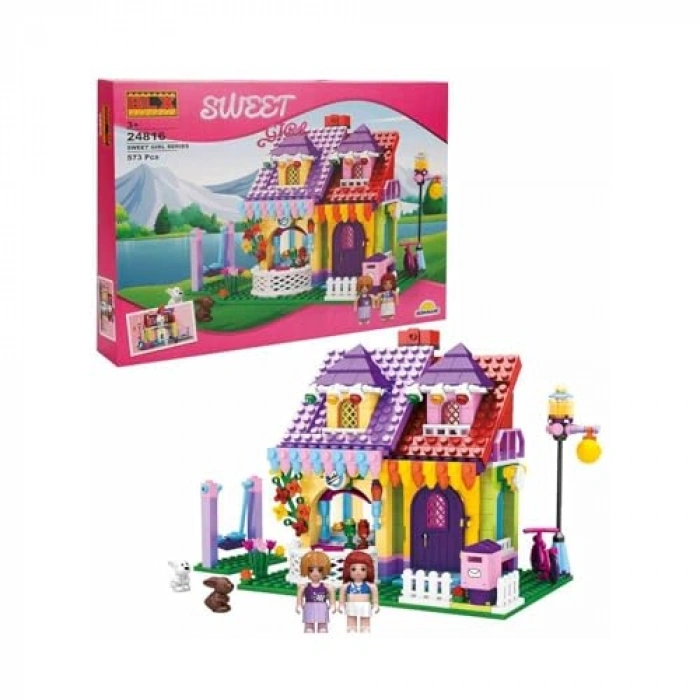 Şeker Ev Temalı 573 Parça Eğlenceli Oyun Seti