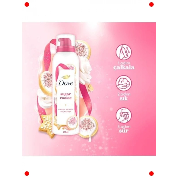 Şeker Kurabiyesi Kokulu Nemlendirici Duş Köpüğü 200 ml