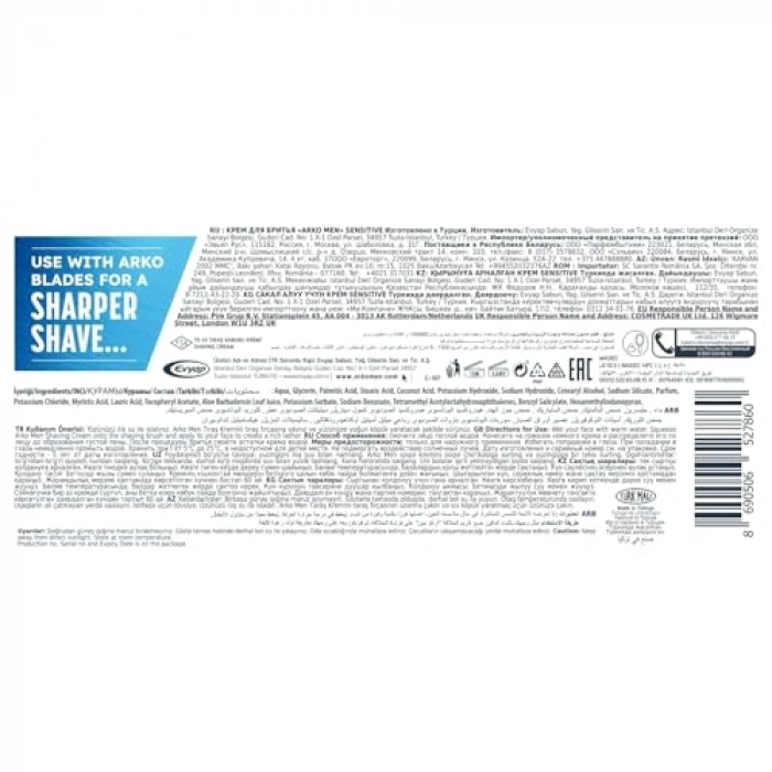 Sensitive Has Ciltler için 90 gr Tıraş Kre