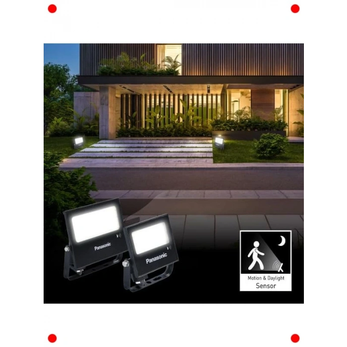 Sensörlü 50W LED Projektör 4000K Sarı Işık