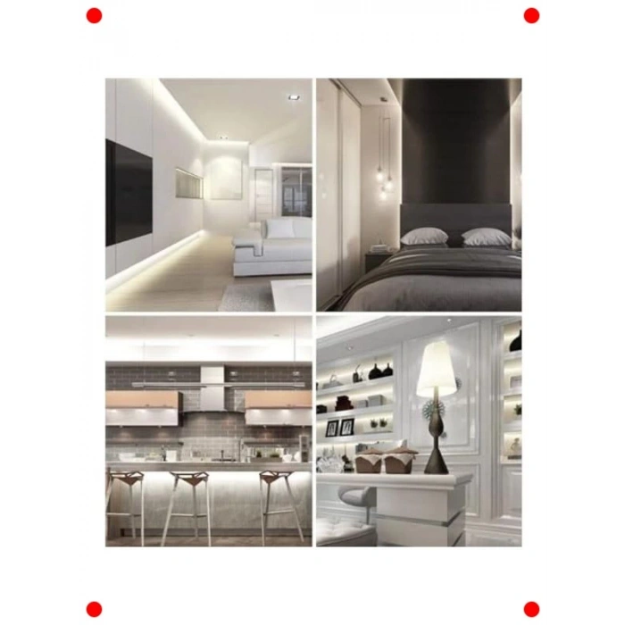 Şerit Led Aydınlatma Seti 5 Metre - Gün Işığı Adaptörlü