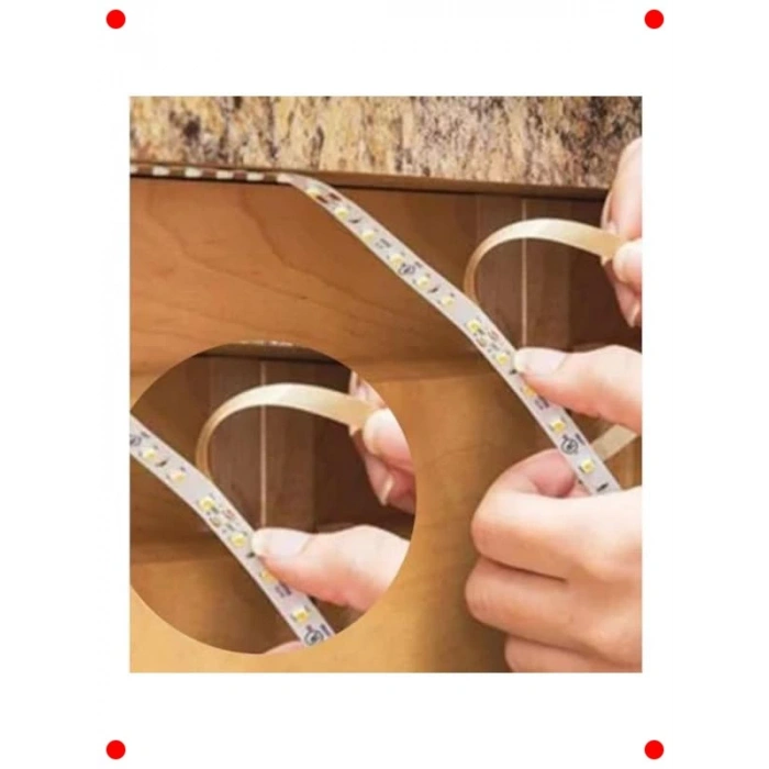 Şerit Led Aydınlatma Seti 5 Metre - Gün Işığı Adaptörlü