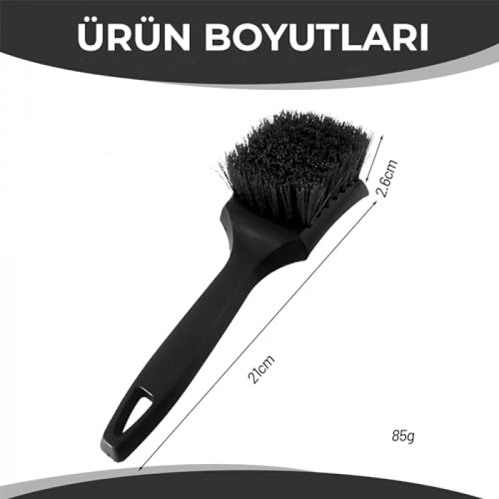Sert Fırça ile Lastik Temizleme Seti, Araç için