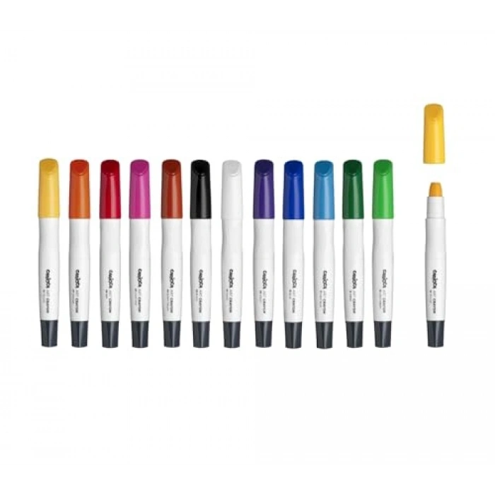 Sert Kutuda 12li Sanat Pasteli, Renkli ve Kaliteli