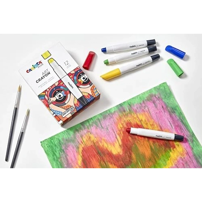 Sert Kutuda 12li Sanat Pasteli, Renkli ve Kaliteli