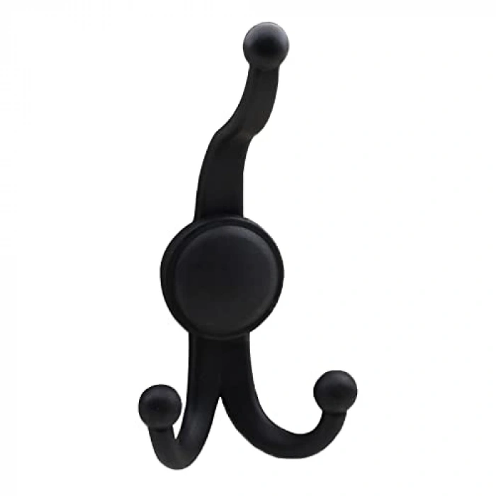 Sert Plastik Siyah Askılık, 5 ADET Portmanto Elbise Askısı