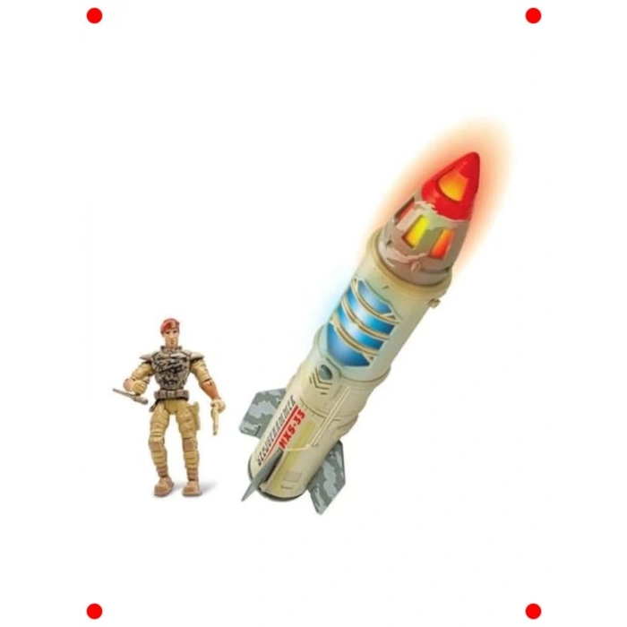 Sesli Işıklı Askeri Roket Oyun Seti