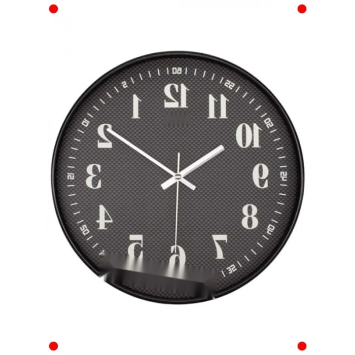 Sessiz Akar Modern Duvar Saati | Örgü Kadranlı 30 cm