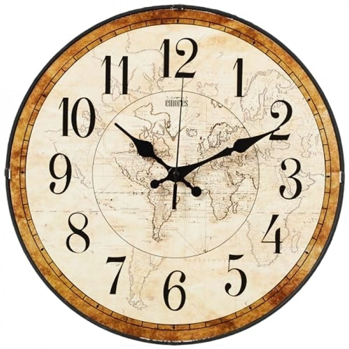 Sessiz Mekanizma ile 36 Cm Bombe Cam Duvar Saati