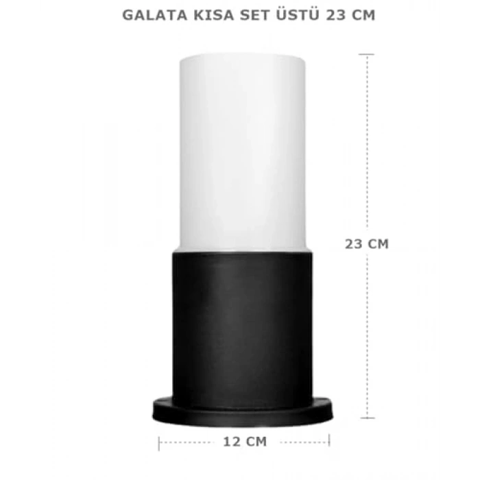 Set Üstü Bahçe Lambası 23 cm 220v E27