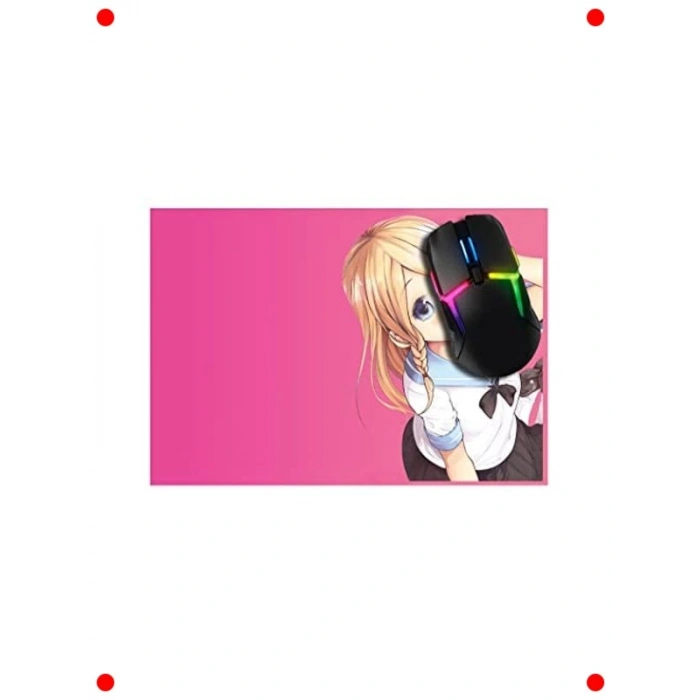Sevimli Anime Kız Tasarımlı Oyuncu Mouse Pad