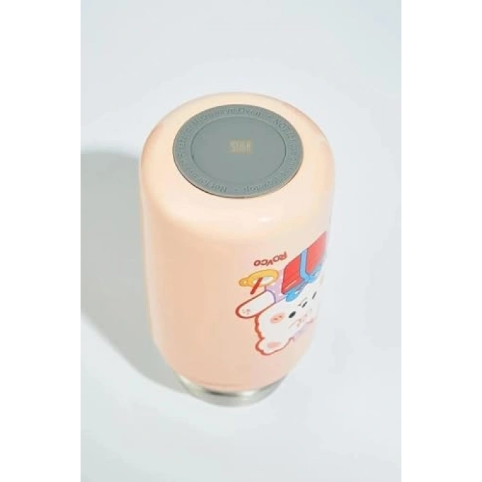 Sevimli ayıcık desenli paslanmaz çelik termos, 400ml kapasiteli