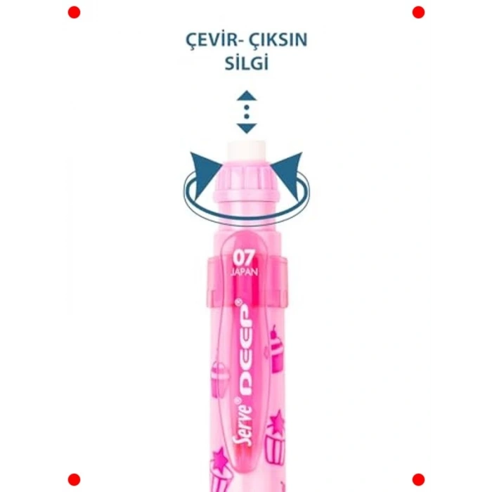 Sevimli Desenli Mekanik Kurşun Kalem (0.7 mm)