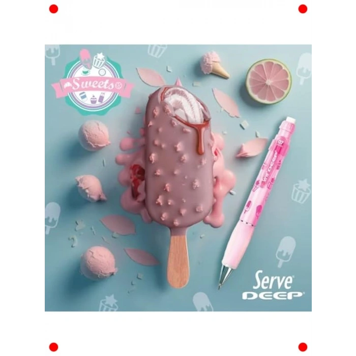 Sevimli Desenli Mekanik Kurşun Kalem (0.7 mm)