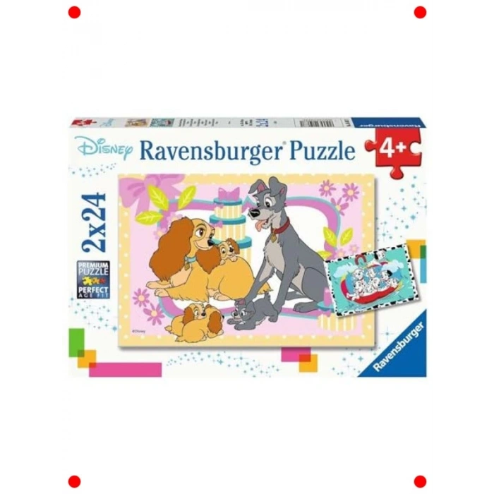 Sevimli Hayvanlar Puzzle: 2x24 Parça Set
