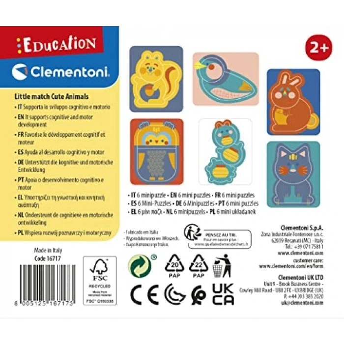 Sevimli Hayvanlar Temalı Eğitici Kitap, +2 Yaş için