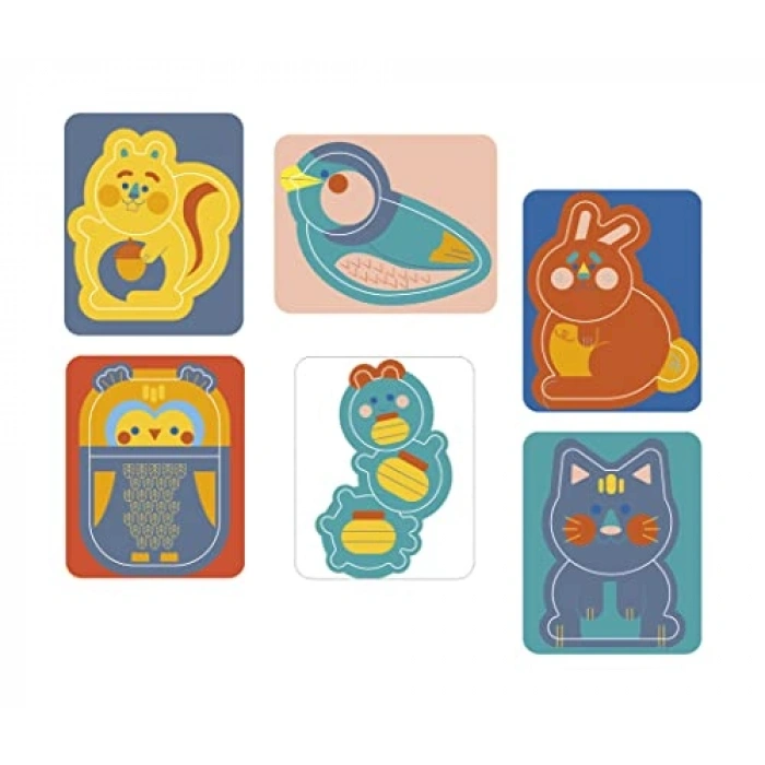 Sevimli Hayvanlar Temalı Eğitici Kitap, +2 Yaş için