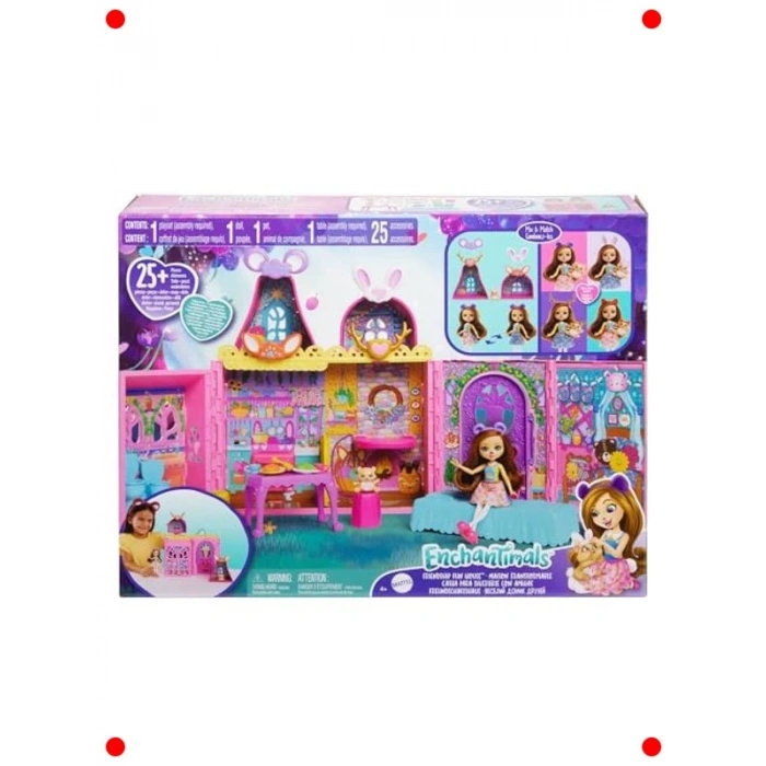 Sevimli Karakterler Bebek Evi Oyuncak Seti